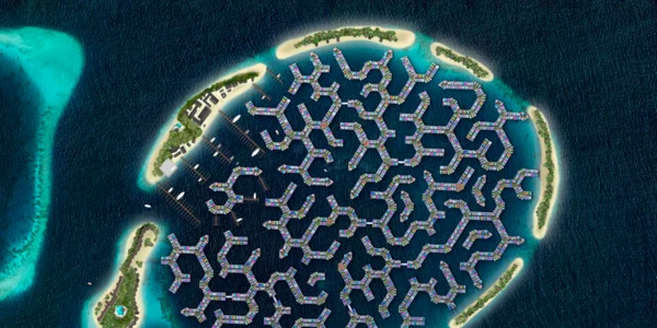 Oras plutitor Maldive FOTO Waterstudio.NL/Arkup
