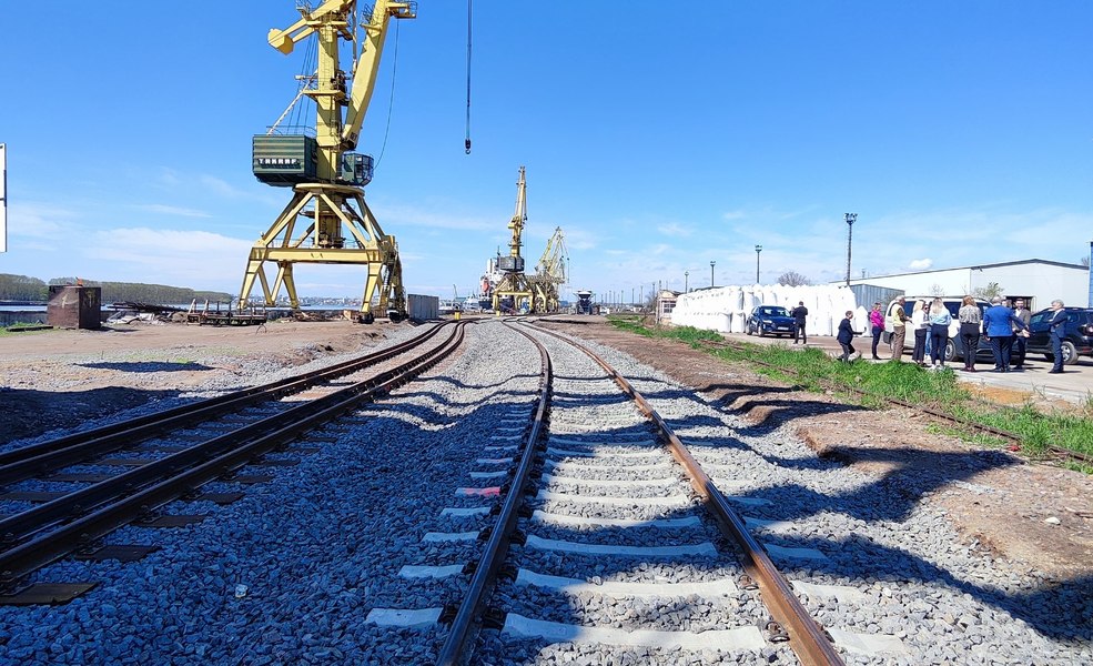 Linia ferată cu ecartament larg din Portul Galați, extinsă. Investiție-cheie pentru facilitarea mărfurilor dinspre Ucraina către Europa