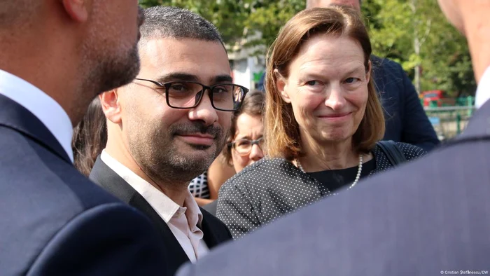 Ministrul Muncii Petre Florin Manole alături de ambasadoarea Germaniei Angela Ganninger