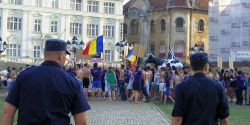 Protest al studenţilor la Timişoara