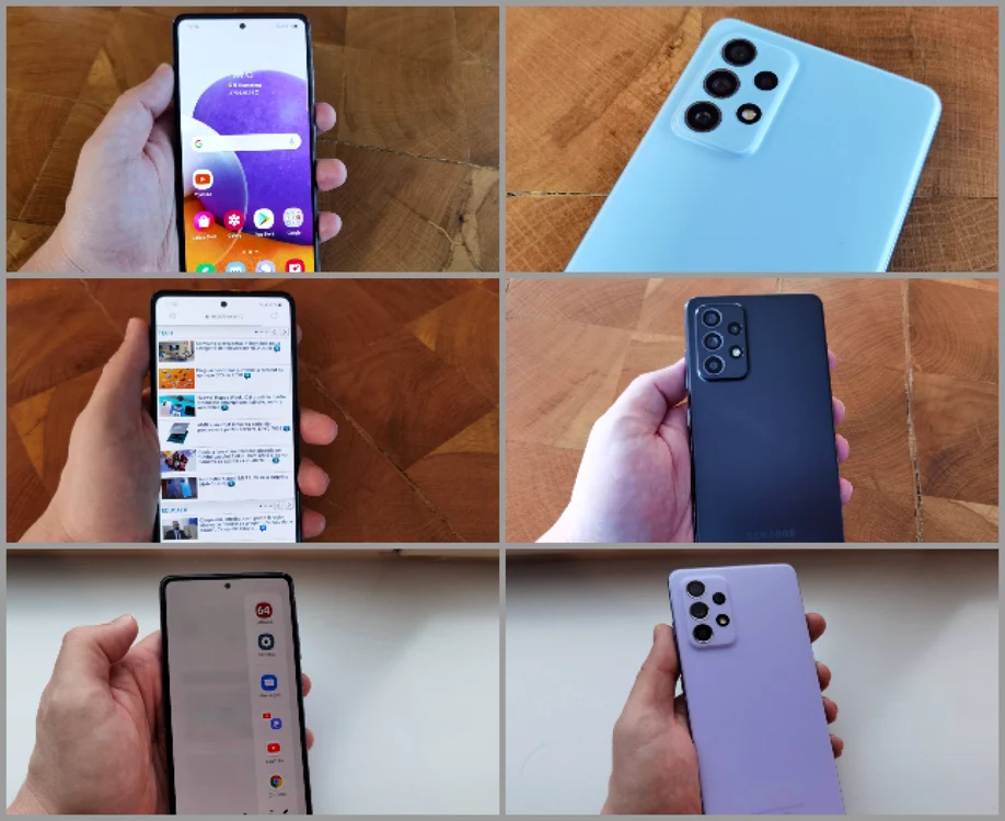 Smartphone Samsung Galaxy A52 A52 5G şi A72 FOTO Adrian Pogîngeanu