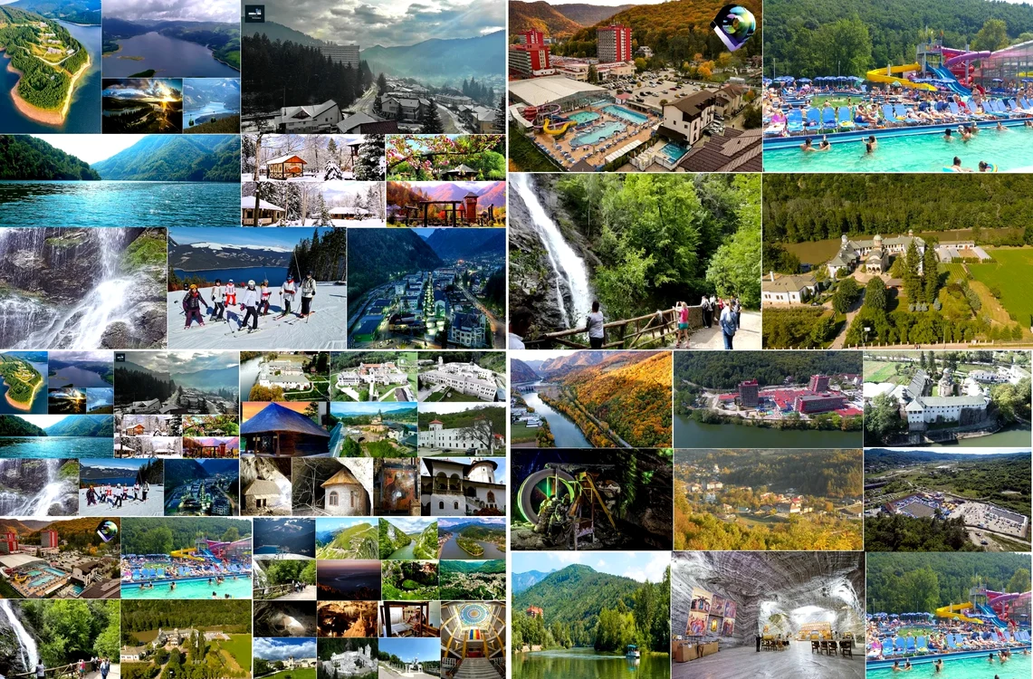 Vâlcea județul turismului total Colaj