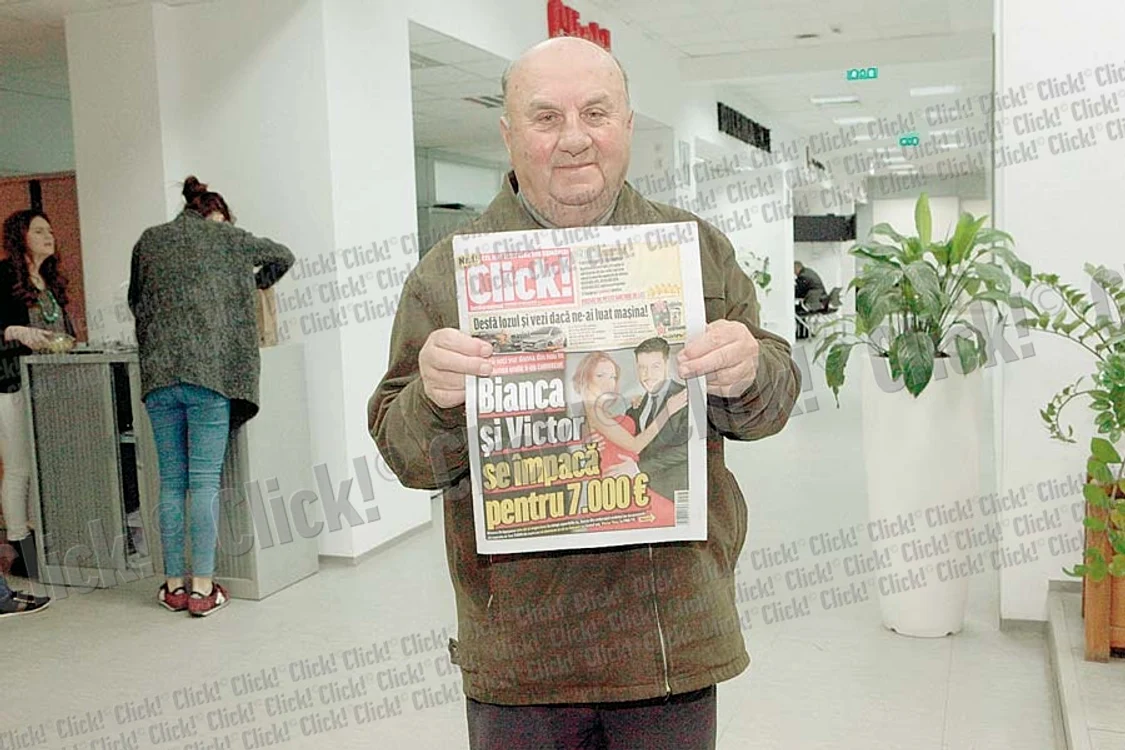 Dumitru Scarlat (62 de ani) a pus mâna pe un  premiu de 200 de lei (Fotografii: Click!)
