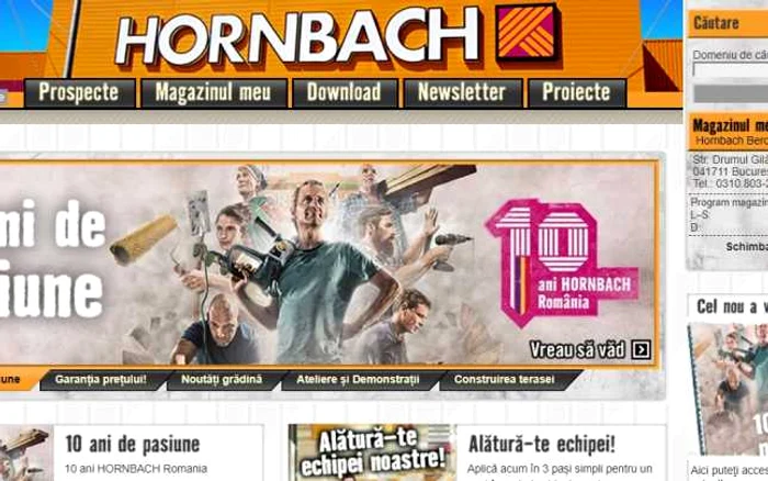 Clienţii Hornbach vor avea acces online la acelaşi număr de produse ca şi în magazin
