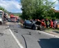 Un autoturism s-a lovit frontal cu un TIR încărcat cu maşini pe Valea Oltului la Călimăneşti - Vâlcea Foto Poliţia Vâlcea