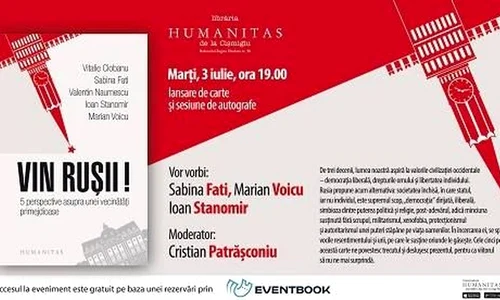 Lansare de carte: «Vin rușii! 5 perspective asupra unei vecinătăți primejdioase» jpeg