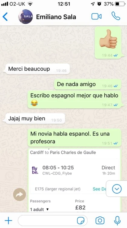 Cardiff City i-au propus lui Sala să vină cu un avion de pasageri
