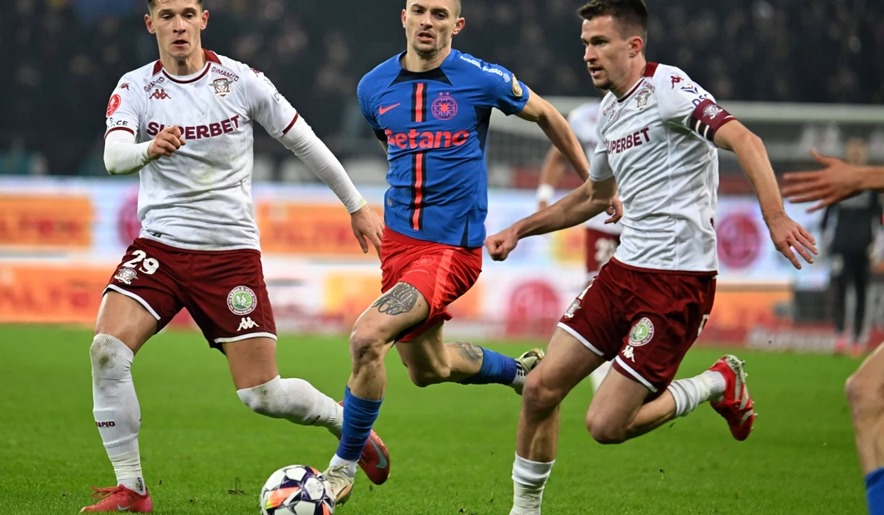 Rapid a obțint un punct din duelul cu FCSB (FOTO: Sportpictures)
