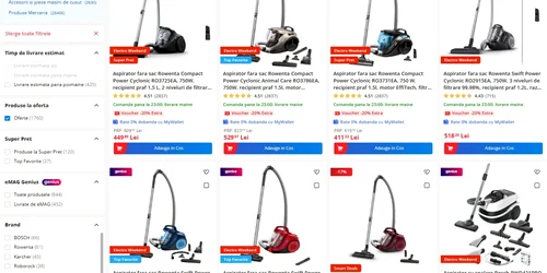 Cele mai bune aspiratoare pe eMAG Sursă eMAG jpg