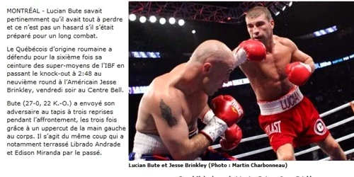 Lucian Bute - Jesse Brinkley