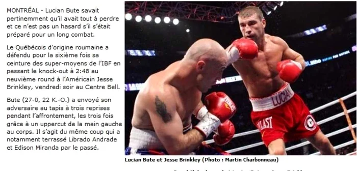 Lucian Bute - Jesse Brinkley