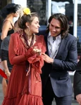 Paris Jackson is seen flirting with model Tyler Green at the Melbourne Cup jpeg