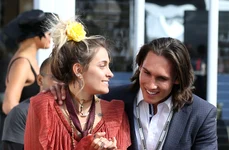 Paris Jackson is seen flirting with model Tyler Green at the Melbourne Cup jpeg