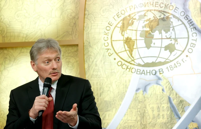 Peskov i-a îndemnat pe oameni să fie rezervați în privința acțiunilor SUA FOTO Profimedia