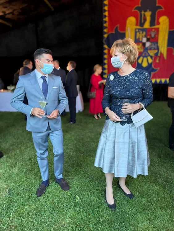 Robert Ciobanu alături de Principesa Margareta FOTO arhiva personală