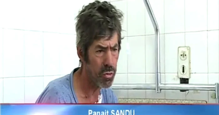 Pacientul este internat în spital. Captură TV