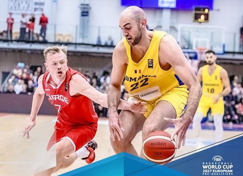 Naţionala masculină de baschet a României a câştigat în Norvegia, în precalificările CM 2027