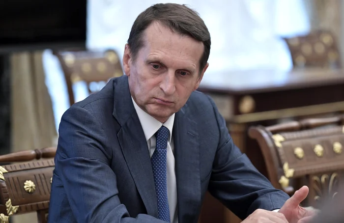 Serghei Narîșkin, șeful spionilor ruși FOTO: EPA EFE