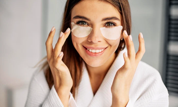 young woman taking care her face jpg