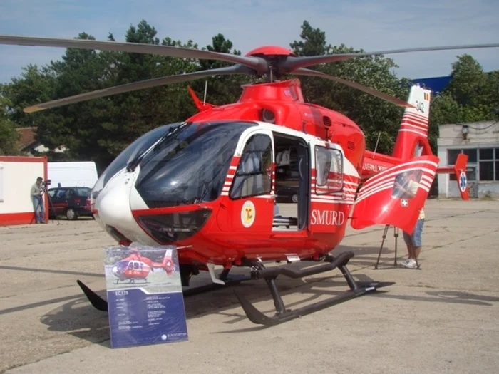 Elicopterul SMURD care s-a prăbușit era un EC 135