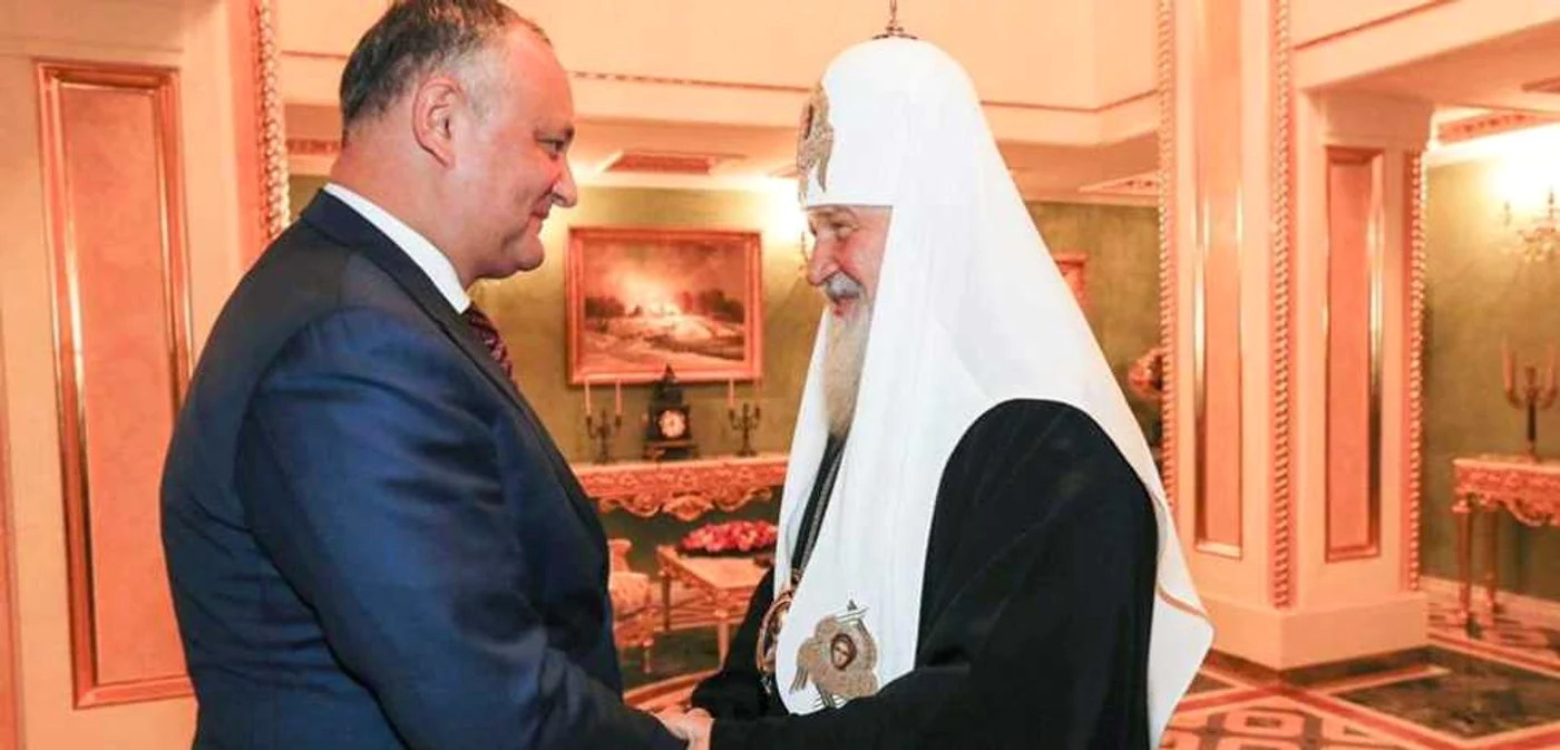 Igor Dodon şi Patriarhul Kiril FOTO presedinte.md