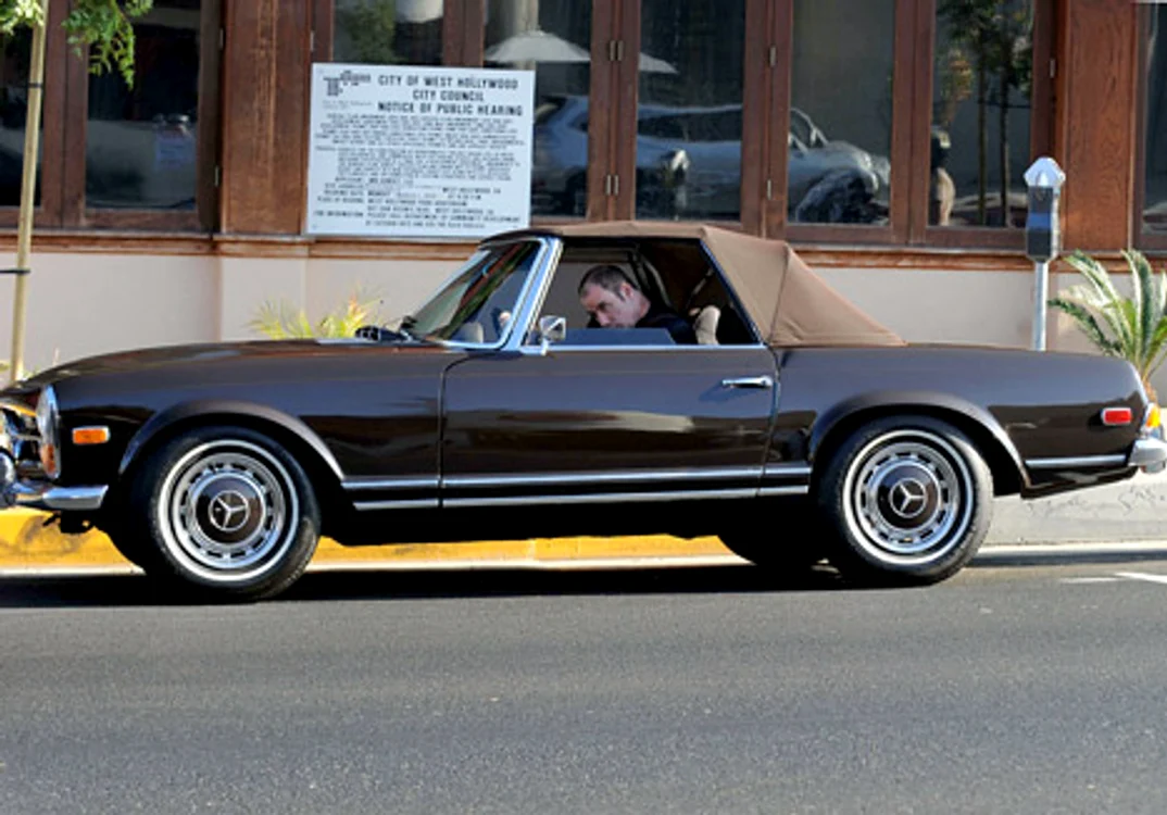 john travolta in his vintage mercedes benz jpeg