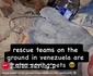 Salvare câine dintre dărâmăturile provocate de cutremurul din Venezuela. FOTO: captură de ecran