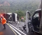 Accident mortal pe DN7 Valea Oltului în Brezoi Vâlcea după o coliziune în lanț Foto ISU Vâlcea jpg