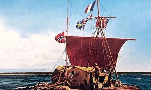 Voiajul lui Thor Heyerdahl cu pluta Kon Tiki jpeg
