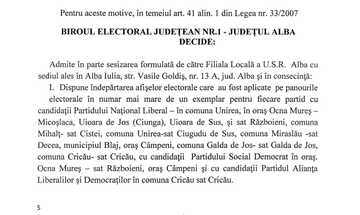 bej alba afise