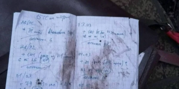 jurnalul unui ofițer rus care ținea evidența soldaților trimiși la luptă  Foto Twitter Defense of Ukraine jpg