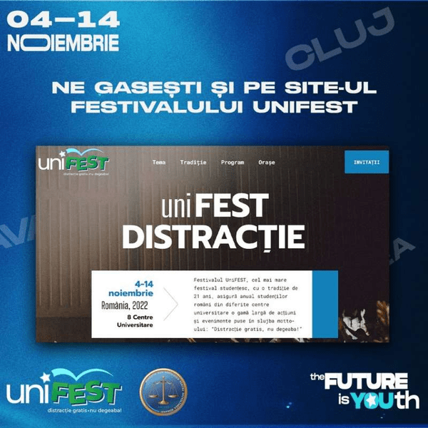 Uniunea Studenților din România organizează „Unifest” în perioada 4 -14 noiembrie