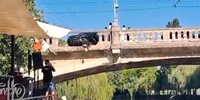accident pe un pod din timisoara foto captura video png