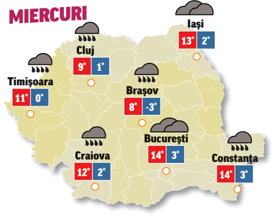 prognoza meteoe 1 aprilie vine cu scăderi de temperatură