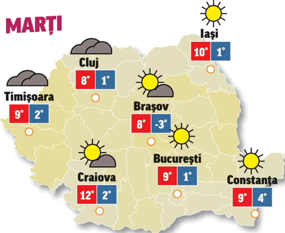 Prognoza meteo 22 decembrie anunță că astăzi ava fi o zi superbă din punct de vedere meteorologic