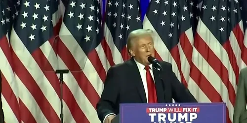 Donald Trump revendică „o victorie politică fără precedent” în alegerile prezidențiale din SUA (foto: captură video Youtube / The Times and The Sunday Times)