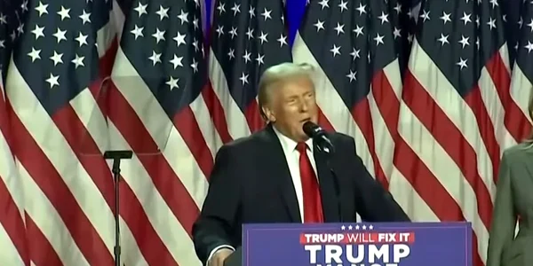 Donald Trump revendică „o victorie politică fără precedent” în alegerile prezidențiale din SUA (foto: captură video Youtube / The Times and The Sunday Times)