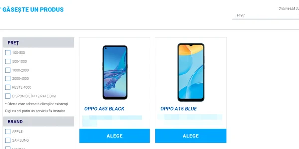 OPPO A15 şi OPPO A53 la Digi