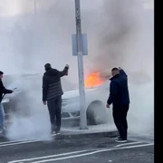 incendiu masina Piteşti captură video Tik tok genpiteşti jpg