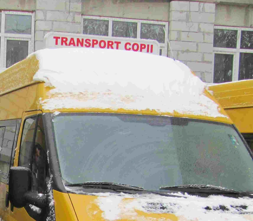 Microbuzul este parcat pe dreapta de două luni