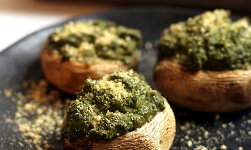 ciuperci umplute sos pesto diabet jpeg