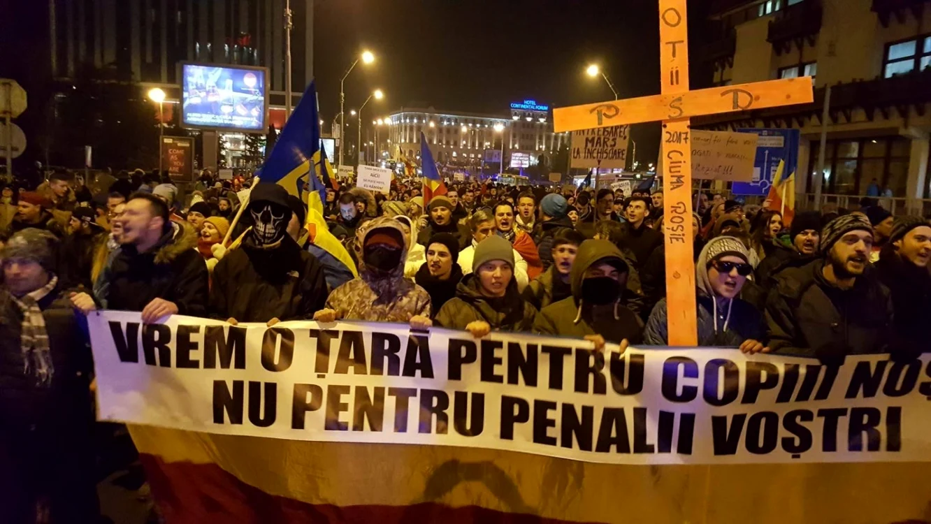 Protestatarii din Sibiu FOTO Traian Deleanu