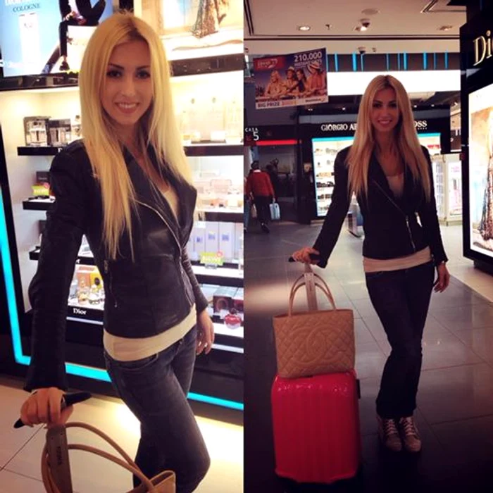 Vedeta a postat de pe aeroport un mesaj pentru fani