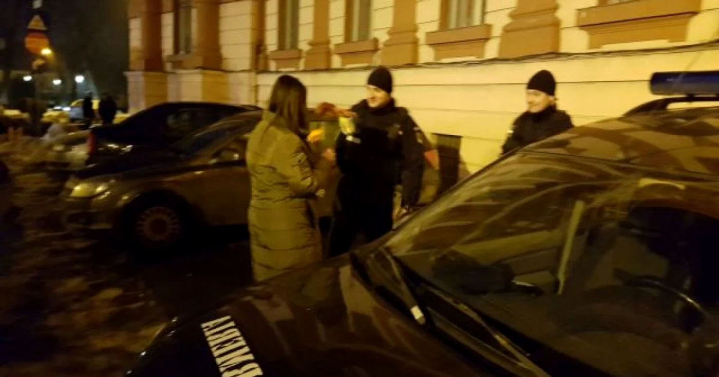 flori protestatari jandarmi brasov 