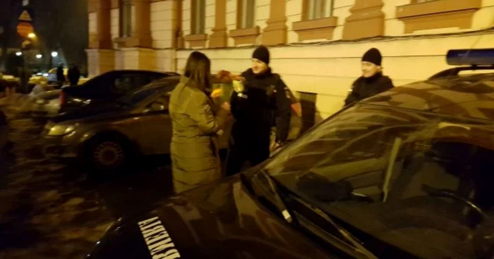 flori protestatari jandarmi brasov