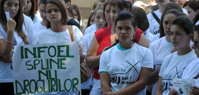 Marşul elevilor s-a terminat pe pietonal