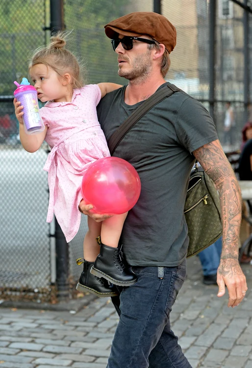 David Beckham Takes Daughter Harper To The Park jpeg