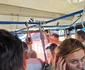 Theo Rose, Anghel Damian și copilul, înghesuiți  în autobuz foto: Click!