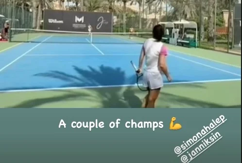 Simona Halep s-a antrenat cu Jannik Sinner. Antrenorul Darren Cahill i-a dat de gol