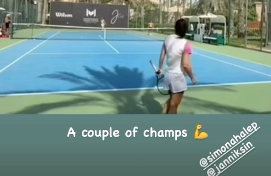 Simona Halep s-a antrenat cu Jannik Sinner. Antrenorul Darren Cahill i-a dat de gol